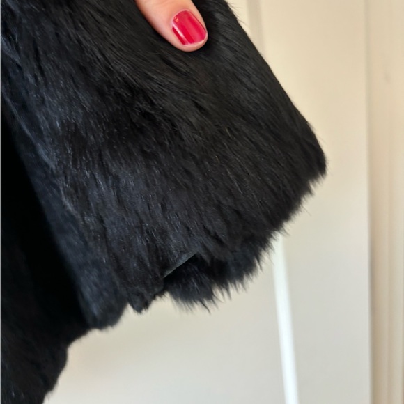 Veda $1850 Rhapsody Black Rabbit Fur Jacket - Picture 7 of 9